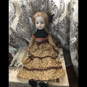 -- Vintage Walda Bisque painted face porcelain doll